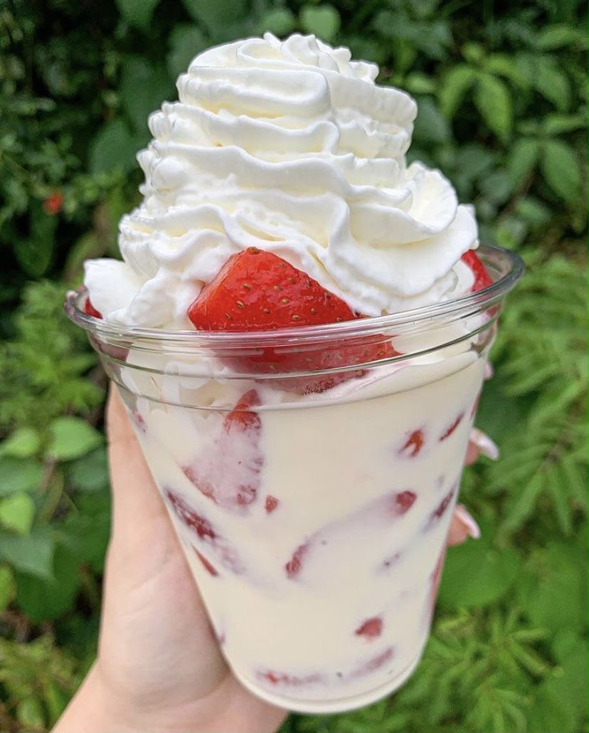 Fresas con crema